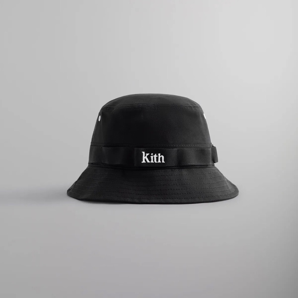 Kith Multi-Loop Serif Bucket Hat - Black
